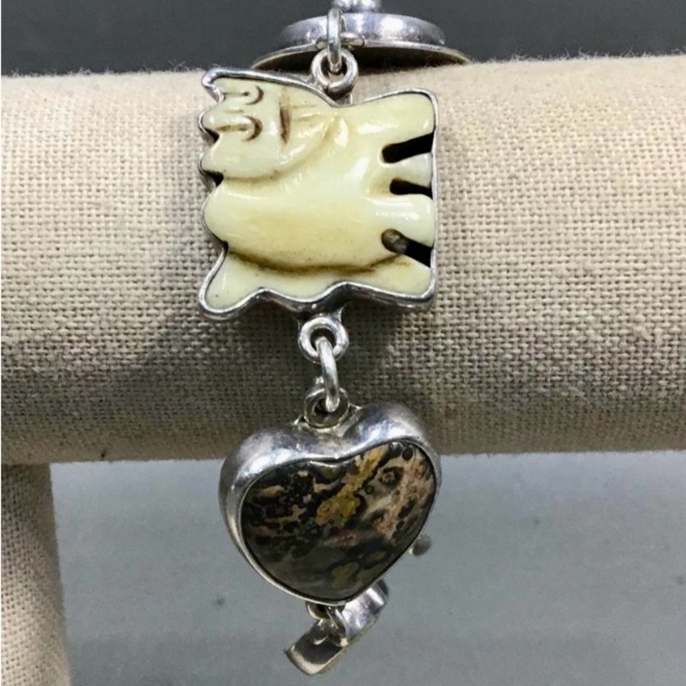 Echo of the Dreamer 925 Sterling Silver 7.5” Bracelet Lot#445